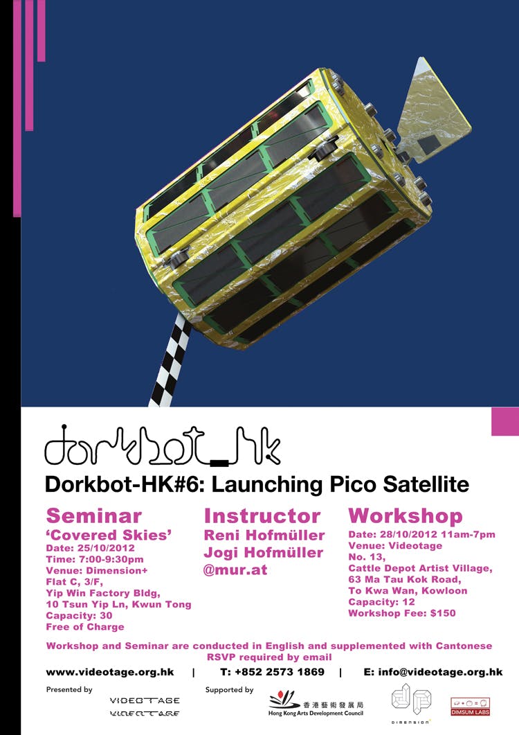 Dorkbot-HK #6: Launching Pico Satellite-mursat1 