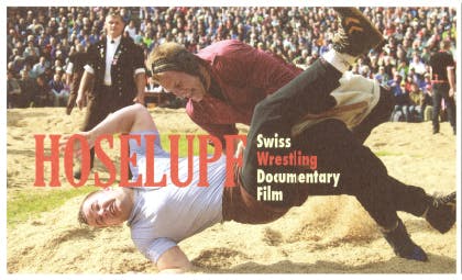 Hoselupf - Swiss Wrestling Documentary Film - Postcard 明信片