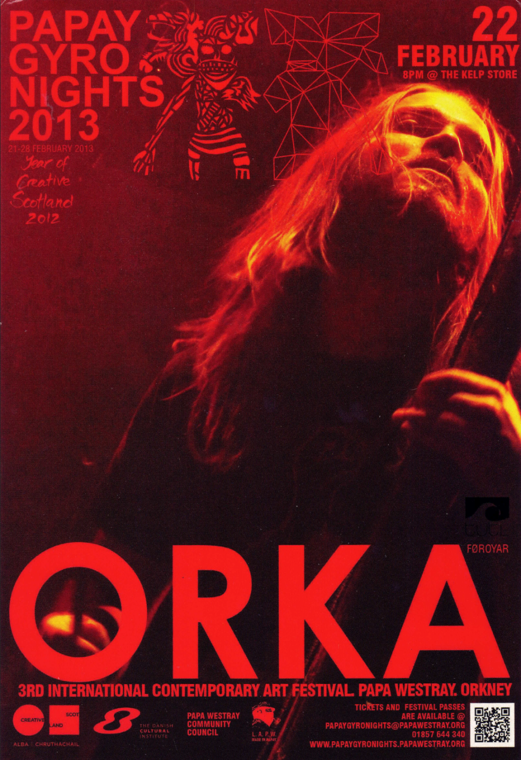 PAPAY GYRO NIGHTS ART FESTIVAL 2013 Hong Kong – ORKA Concert – Postcard(1) 巴比齋魯之夜北歐藝術節(香港) – ORKA Concert – 明信片(1)