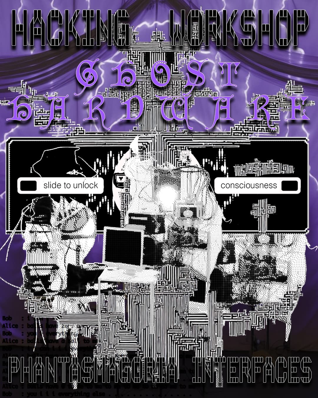 Ghost Hardware Phantasmagoria Interfaces: A Hacking Workshop with Cyanne van den Houten 魅影劇場之幽靈硬件:Cyanne van den Houten 黑客工作坊